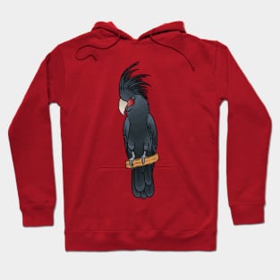 Palm cockatoo bird cartoon illustration Hoodie